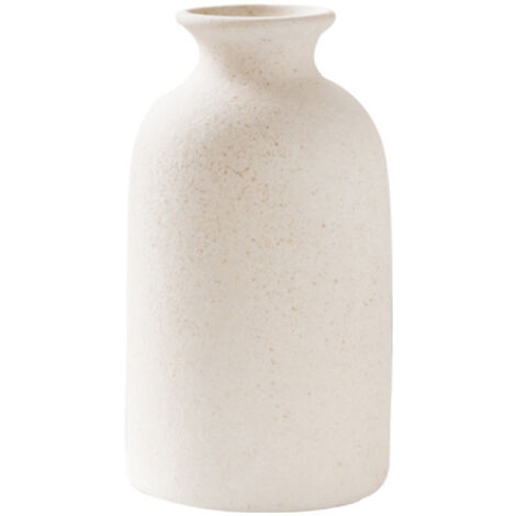 Vase minimaliste en céramique pour bureau – Beige (1/5)