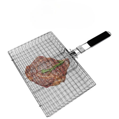 Panier à griller pliable en acier inoxydable grande capacité — (1/5)