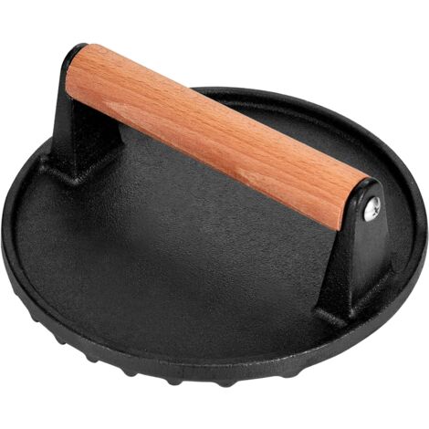 Presse à viande robuste et légère - plateau de pressage compact pour barbecue et cuisine en plein air - ustensile de cuisine durable (1/5)