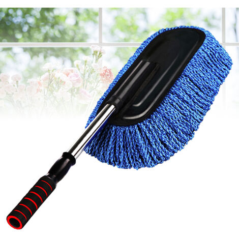 Plumeau Plat Télescopique Pour Sous Les Meubles – Manche Rétractable, Microfibre Lavable, Nettoyage Des Recoins
