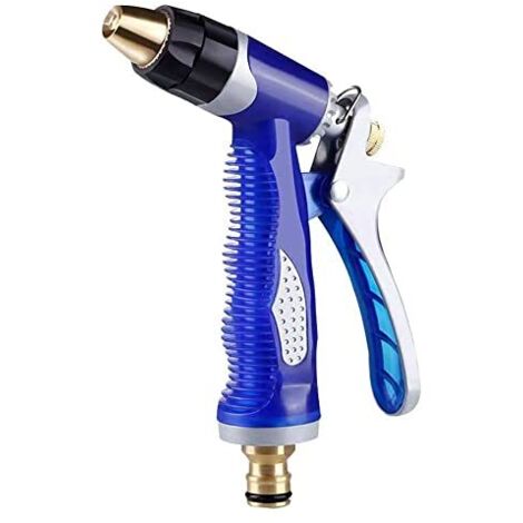 Embout de tuyau d'arrosage, embout 100% métal robuste, embout à eau haute pression, adapté aux jardins, aux stations de lavage de voitures et aux douches pour animaux. (1/5)