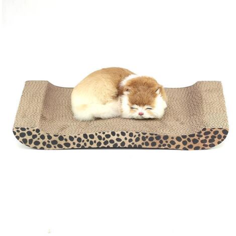 Tapis à griffer incurvé pour chat 48×26,5×5 cm, carton premium résistant (1/5)