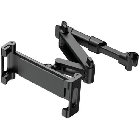 Support de tablette  pour siège arrière de voiture, multi-angles réglable, stable, noir (1/5)