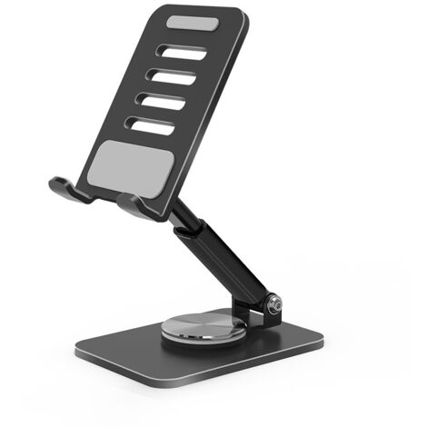 Support mobile en acier au carbone avec base pivotante, noir (1/5)