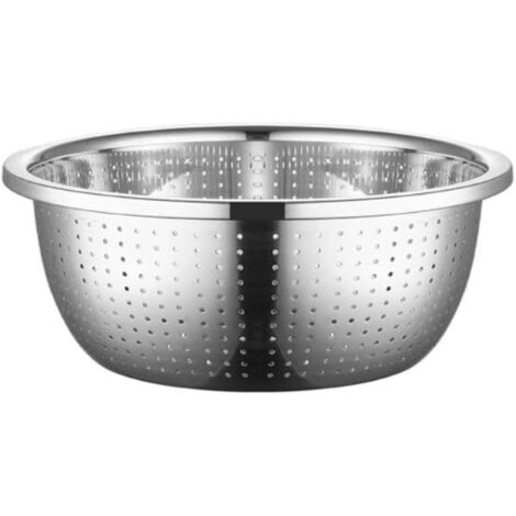 Passoire à riz ronde en acier inoxydable, panier robuste – (1/5)