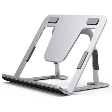 Support pour tablette en aluminium, réglable et pliable, ultra-fin et portable, pour une utilisation sur bureau. (1/5)