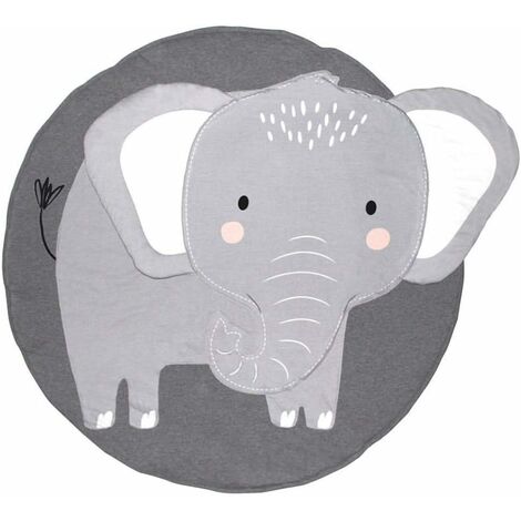 tapis de sol éléphant dessin animé-Ensoleillé