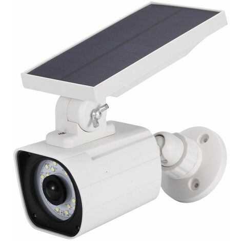 Lampe solaire Applique Murale Simulation Surveillance Fausse Caméra Corps Humain Induction Lampe de-Ensoleillé (1/3)