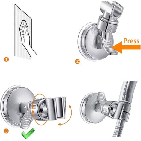 Support De Douche,Support De Douche À Main Sans Perçage Support De