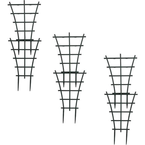 6 treillis d'escalade en pot en plastique robuste superposé pour jardin, terrasse, fleurs, légumes-Ensoleillé (1/3)