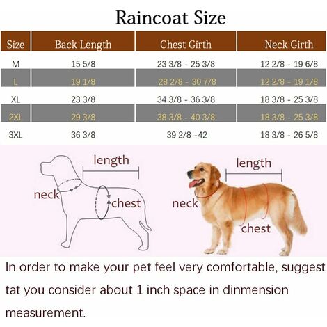 Imperméable à capuche ajustable pour chien L Manteau et imperméable pour chien-Ensoleillé