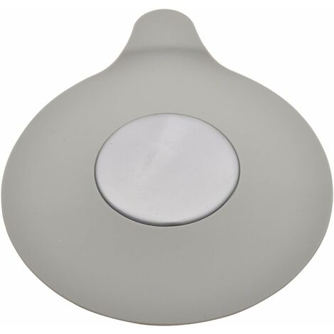 Bouchon bain et évier Baignoire en silicone Ensemble de vasque Bouchon d'eau en caoutchouc Bouche d'aspiration pour cuisines Salles de bains Laveries bouchon (Grey)-Ensoleillé (1/5)