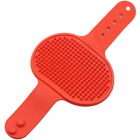 Brosse Chat,Brosse Anti Poils Animaux Brosse de Bain pour Chat et Chien Type Universel réglable-512 Rouge111-Ensoleillé (1/3)