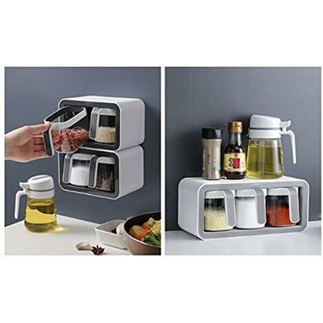 Boîte à Épices En Acier Inoxydable - Récipient De Cuisine Avec Bords Roulés, Anti-Rayures, Pour Rangement Épicerie Maison - 5