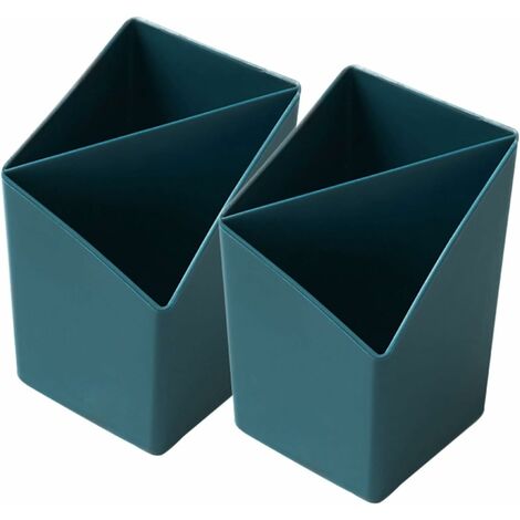2PCS Porte-Crayon De Rangement pour Pinceau De Maquillage, Boîte De Rangement pour Brosse De Coiffeuse, pour Seau De Rangement De Bureau, Crayon À Sourcils, Porte-Pinceau De Beauté,A-Ensoleillé (1/5)