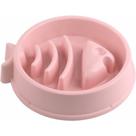 Gamelle Anti-glouton Ronde pour Chien Gamelle d'alimentation Lente pour Chien Slow Feeding Conception Anti-dérapante Fun Interactive Nourrir Les Chiens-Ensoleillé (1/5)