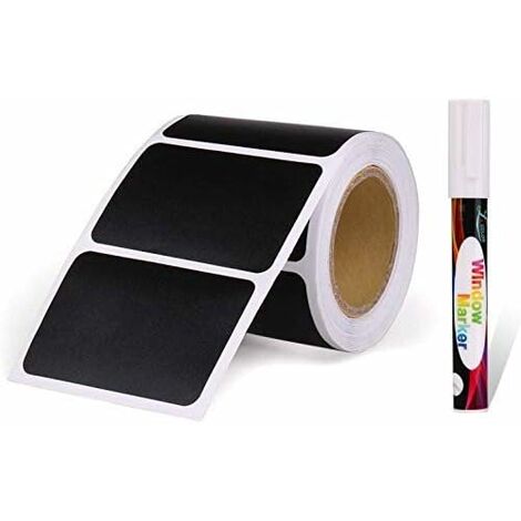 150pcs Kit d'Etiquette Autocollantes Réutilisables pour la Cuisine Organiser avec Marqueurs Craie Liquide, Étiquette Tableau Noir Amovible pour Décorer Votre Cuisine Pièce de Rangement-Ensoleillé (1/5)