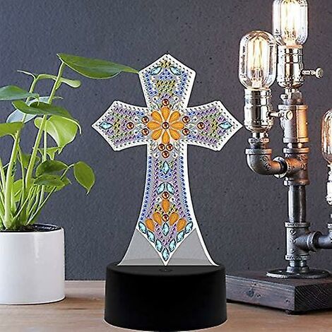 Special Shape Diamond Painting Kit With Led Night Light Diy