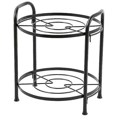 2 couches Organisateur de cuisine Pots Rangement Rack Planche à découpe Support Ustensiles de cuisine Pan Shelf (1/2)