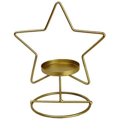 Bougie géométrique en fer bougeoir Chandelier Lanterne créative Décor intérieur (1/2)