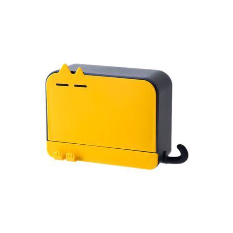 Porte-savon Porte-savon ménager Porte-savon mural sans perforation avec couvercle Porte-savon en plastique -bleu (1/4)
