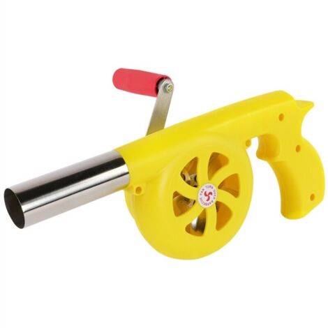 Outils de combustion manuels pour pique-nique, barbecue, souffleur à main (jaune) (1/5)