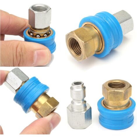 Sollbry Filtre à Eau Avec Raccords Enfichables Pour Nettoyeur Haute Pression Pompe De Jardin Arrosage De Jardin Camping Car Connexion 34 Pouce Compatible Avec Karcher 84758915