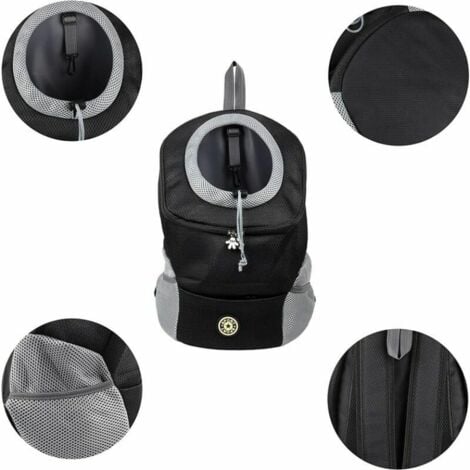 1 pièce de transport pour animaux de compagnie portable et confortable pour le vélo, la randonnée, les voyages, le shopping (L, bleu)