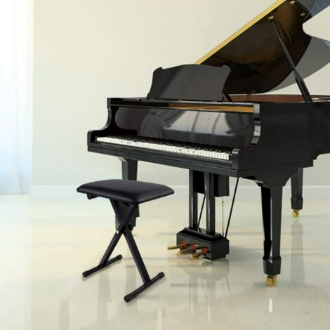 Banc De Piano X MUSIC STORE BN 1 – Hauteur Réglable 44-58 Cm, Confort & Stabilité Pour Clavier & Piano Numérique