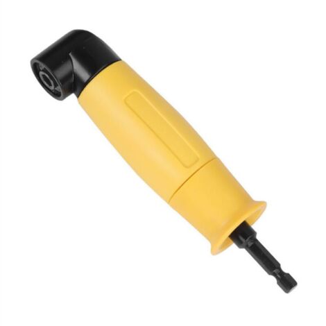 90 Degrés Perceuses à Angle Droit Adaptateur Jaune Tournevis a Renvoi d'Angle Coudé 6.35mm Tige Hexagonale Pilote (1/5)