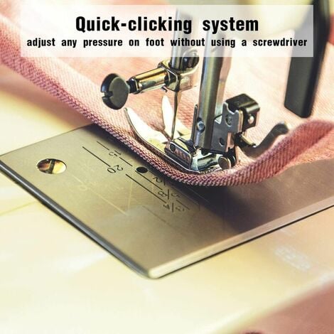 Set De 8 Pieds D'Ourlet Roulé Pour Machine à Coudre - Tailles 3 à 10 Mm - Acier Inoxydable