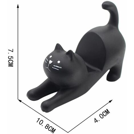 Support Smartphone Chat Mignon – Porte-Phone Animal Dessin Animé, Décoration Bureau Kawaii Japonais