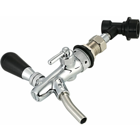 Reglable Flows Chrome Projet Tireuse G5 / 8 Shank Longue Tige Accueil Brasser De La Biere Keg Taps Avec Boule De Verrouillage Disconnect (1/5)