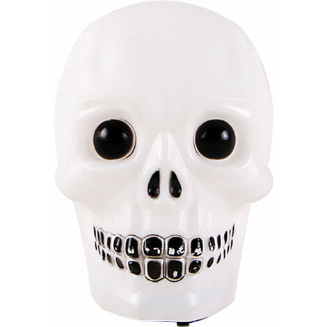Halloween Skull Lights 4 Couleurs Clignotant Fantôme Squelette Lumières Alimenté Par Batterie Spooky Skull Light Lumières Décoratives Pour Halloween Party Bar, Multicolore (1/5)