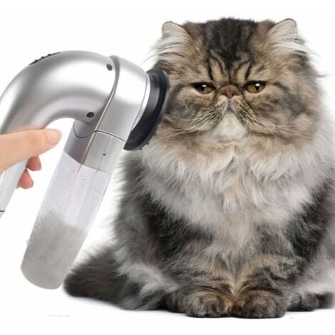 Brosse électrique à nettoyer les poils pour animaux domestiques, Aspirateur pour Chien et Chat - Outil de Toilettage