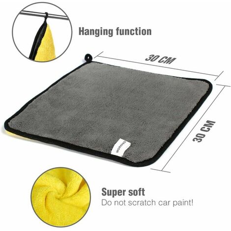 Lot De 3 Chiffons Microfibre Fast Dry - Séchage Rapide Sans Rayures - Pour Douche, Voiture, Maison