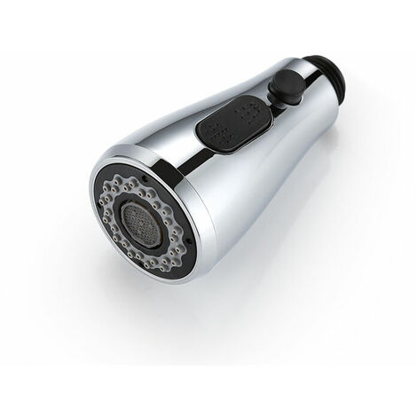 Douchette Evier Pull-Out Douches Robinet Mitigeur Cuisine Pro Tête de douche 2 Types de Jet Chromé (1/5)