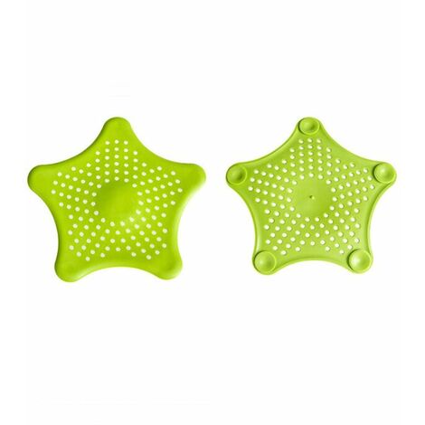 2 Pièces Filtre Cheveux Silicone Pour Douche/baignoire - Protection Anti-bouchon, Mailles Fines, Ventouses - 6