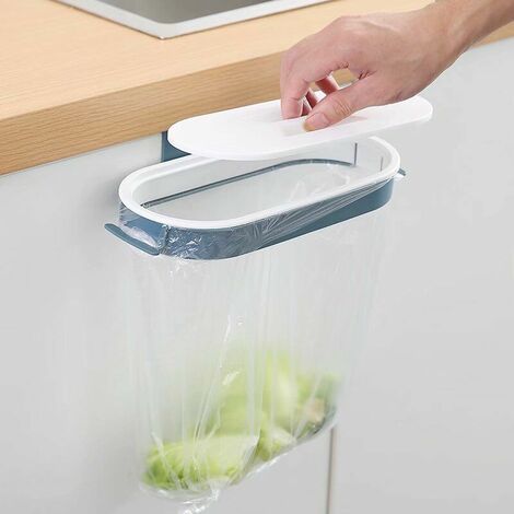 Porte-Sacs Poubelle Suspendu Acier Inoxydable - Support Poubelle Cuisine Armoire Camping Clip 5kg