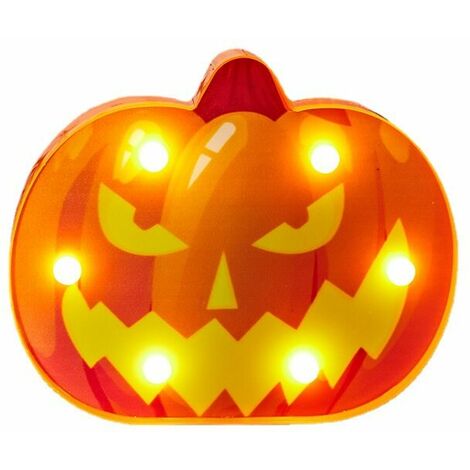 Halloween Modeling Lights Décoration, Ensemble de trois Happy Halloween Light Up, des accessoires de soirée de nuit à LED, boîte de batterie de la batterie de cordes de décoration de cordes de décorat (1/4)