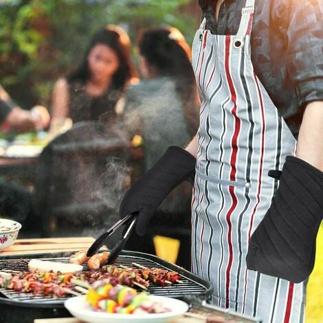 Gant pour Barbecue Cuisine pour le Four Manique Thermique Anti Chaleur Anti  Feu