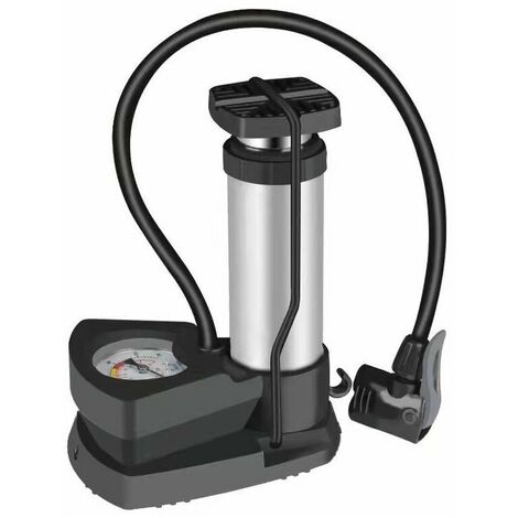 MEXITAL Mini Pompe à Pied Portable Avec Manomètre – Compatible AV/DV/SV, Pour Vélos, Matelas Et Bouées