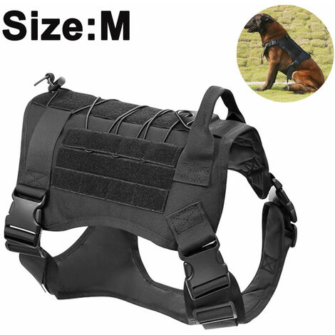 Harnais Anti-Traction Pour Chien - Taille M (56 Cm) - Réglable, Réfléchissant, Avec Poignée - Camouflage Oxford - 8