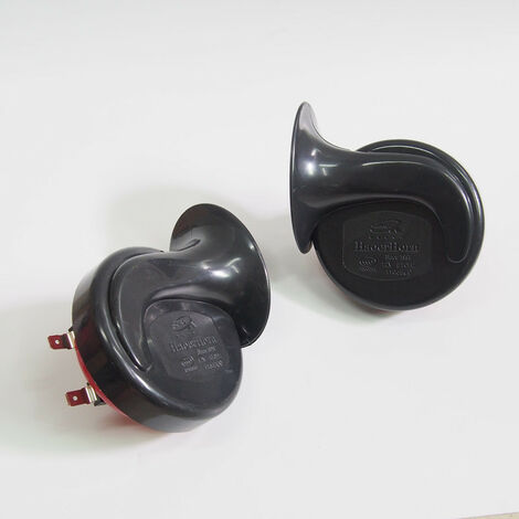 Klaxon à Air Escargot Universel 2pcs 300db Klaxon Fort 12V Compatible Klaxon Électrique Étanche - 2 PCS (1/6)