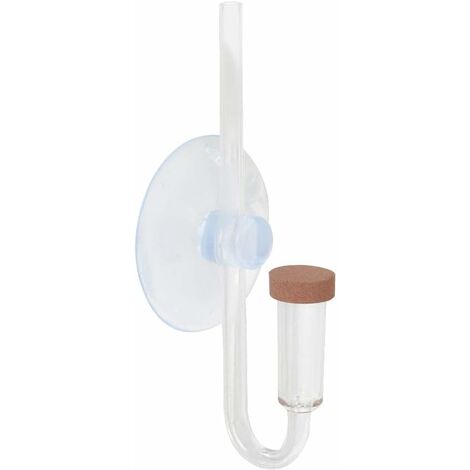 Diffuseur de CO2 d'aquarium Acrylique Transparent Atomiseur de CO2 Diffuseur de CO2 en forme de U avec ventouse pour le système de plantes d'aquarium de CO2 DIY (1/5)