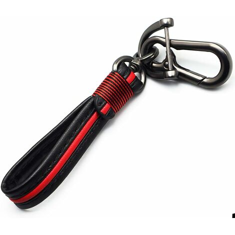 Porte-clés de voiture Porte-clés de voiture en cuir élégant durable,  fonctionnel pour hommes et