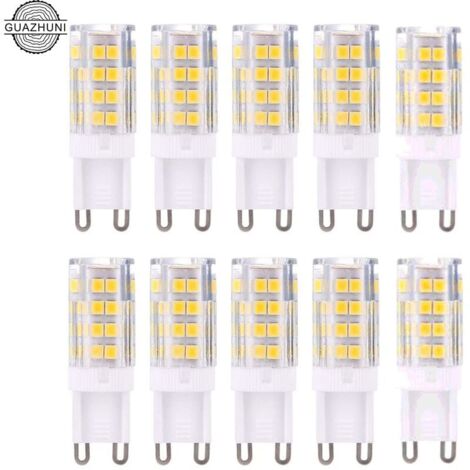 G9 LED Lampe Ampoules, Blanc Chaud 3000K 5W G9 LED Ampoule Lumiere équivalent aux ampoules halogènes de 40 W 420 lumens not dimmable, lot de 10 , (1/4)