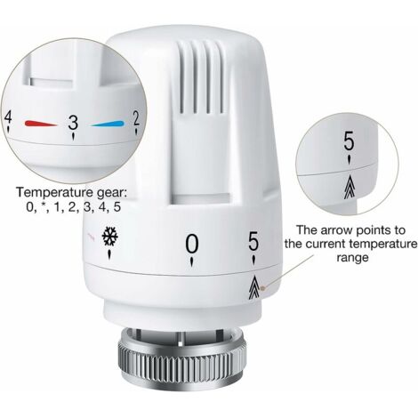 3pcs thermostat radiateur valve Trv radiateur à tête