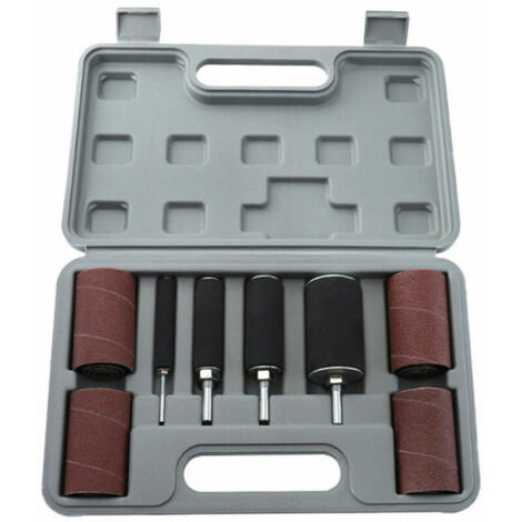 Lot De 100 Tambours/Manchons De Ponçage - Diamètre 12 Mm, Grain 180 - Pour Outil Rotatif Type Dremel (Ponceuse à Tambour) Grain 180 Pour Outil Rotatif