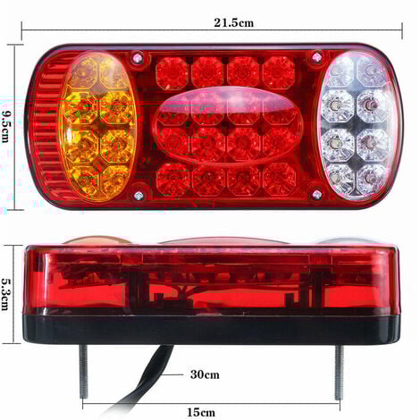2 PCS 12 V 32 LED feu stop arrière feu indicateur de frein arrière lampe camion remorque caravane